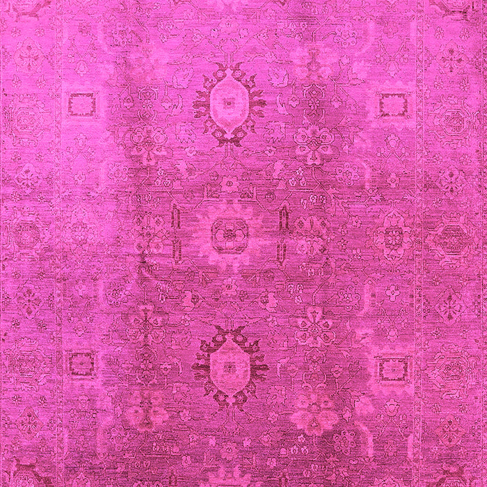 Machine Washable Oriental Pink Traditional Rug, wshurb528pnk