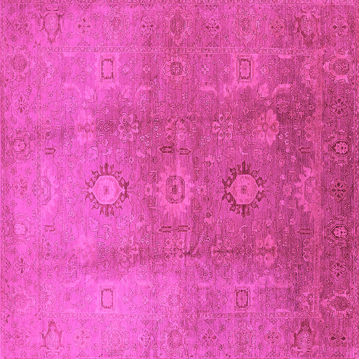 Square Oriental Pink Traditional Rug, urb528pnk