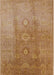 Mid-Century Modern Brown Sand Brown Oriental Rug, urb528