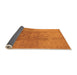 Sideview of Oriental Orange Traditional Rug, urb528org