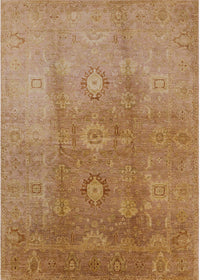 Machine Washable Industrial Modern Brown Sand Brown Rug, wshurb528