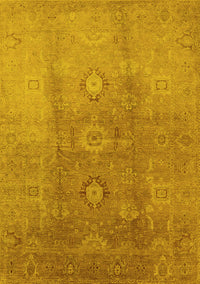 Oriental Yellow Traditional Rug, urb528yw