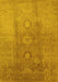 Oriental Yellow Traditional Rug, urb528yw