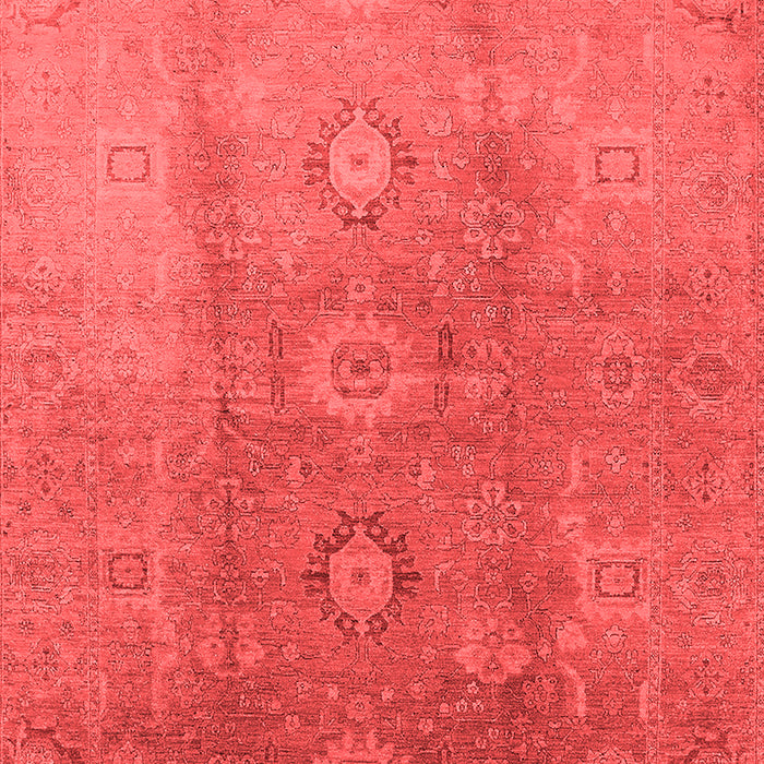 Machine Washable Oriental Red Traditional Rug, wshurb528red