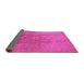 Sideview of Oriental Pink Traditional Rug, urb528pnk