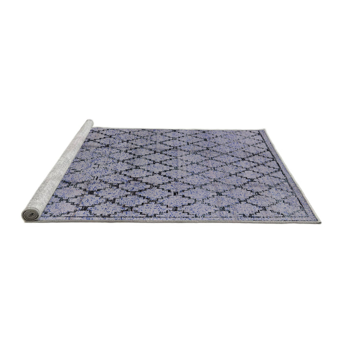 Sideview of Machine Washable Industrial Modern Grape Purple Rug, wshurb529