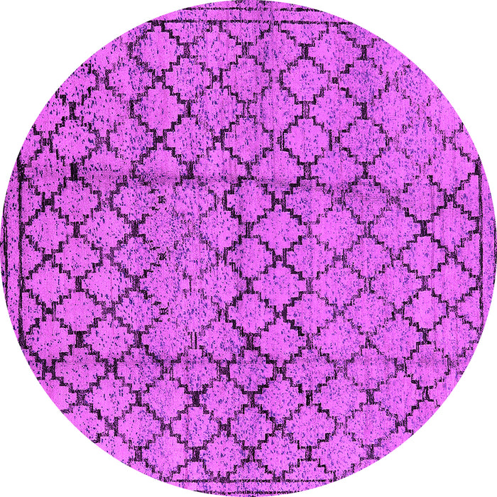 Round Solid Pink Modern Rug, urb529pnk