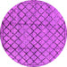 Round Solid Pink Modern Rug, urb529pnk