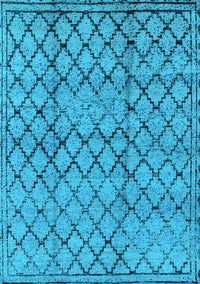 Solid Light Blue Modern Rug, urb529lblu