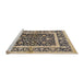 Sideview of Machine Washable Industrial Modern Taupe Brown Rug, wshurb530