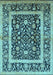 Oriental Light Blue Traditional Rug, urb530lblu