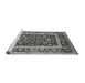 Sideview of Machine Washable Oriental Gray Traditional Rug, wshurb530gry