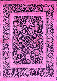 Oriental Pink Traditional Rug, urb530pnk