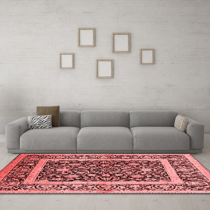 Traditional Red Washable Rugs