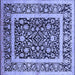 Square Oriental Blue Traditional Rug, urb530blu