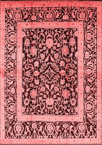 Oriental Red Traditional Rug, urb530red