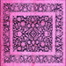 Square Oriental Pink Traditional Rug, urb530pnk