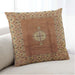 Lifestyle Image of Mid-Century Modern Urban Square Mahogany Brown Throw Pillow, 18 inch by 18 inch, pwurb531