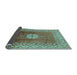 Sideview of Oriental Light Blue Industrial Rug, urb531lblu