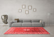 Industrial Red Washable Rugs