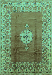 Oriental Turquoise Industrial Rug, urb531turq