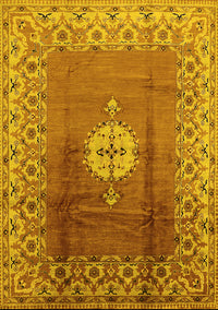 Oriental Yellow Industrial Rug, urb531yw