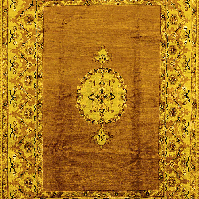 Oriental Yellow Industrial Rug, urb531yw