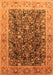 Machine Washable Oriental Orange Traditional Area Rugs, wshurb532org