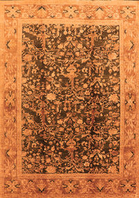 Oriental Orange Traditional Rug, urb532org