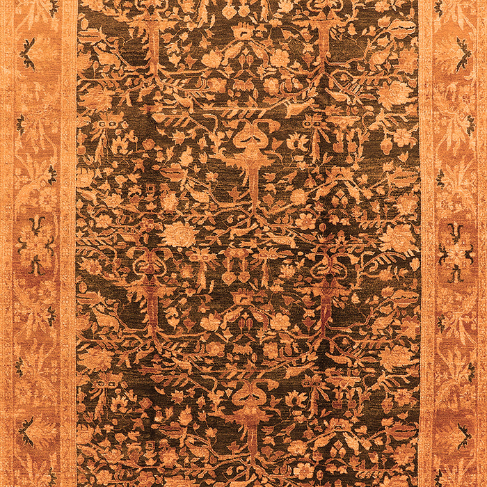 Oriental Orange Traditional Rug, urb532org