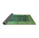 Sideview of Oriental Turquoise Traditional Rug, urb532turq