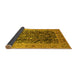 Sideview of Oriental Yellow Traditional Rug, urb532yw