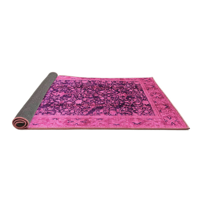 Sideview of Oriental Pink Traditional Rug, urb532pnk
