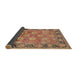 Sideview of Mid-Century Modern Brown Sand Brown Oriental Rug, urb533