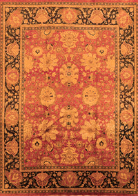 Oriental Orange Traditional Rug, urb533org