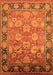 Oriental Orange Traditional Rug, urb533org
