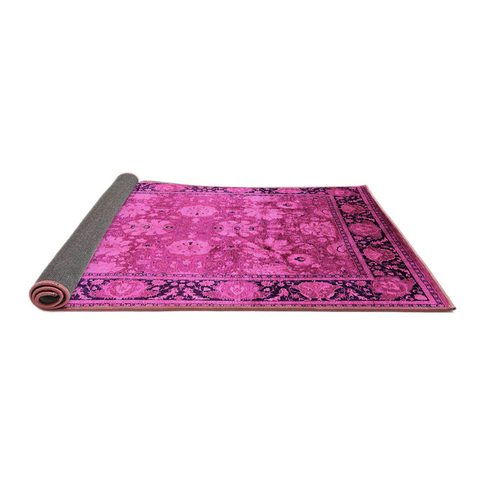 Sideview of Oriental Pink Traditional Rug, urb533pnk