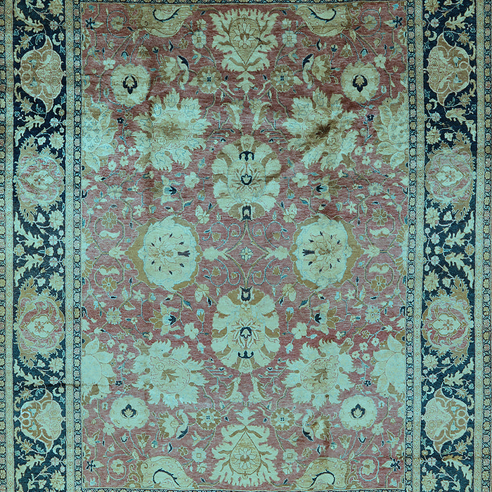 Oriental Light Blue Traditional Rug, urb533lblu