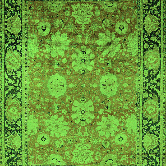 Oriental Green Traditional Rug, urb533grn