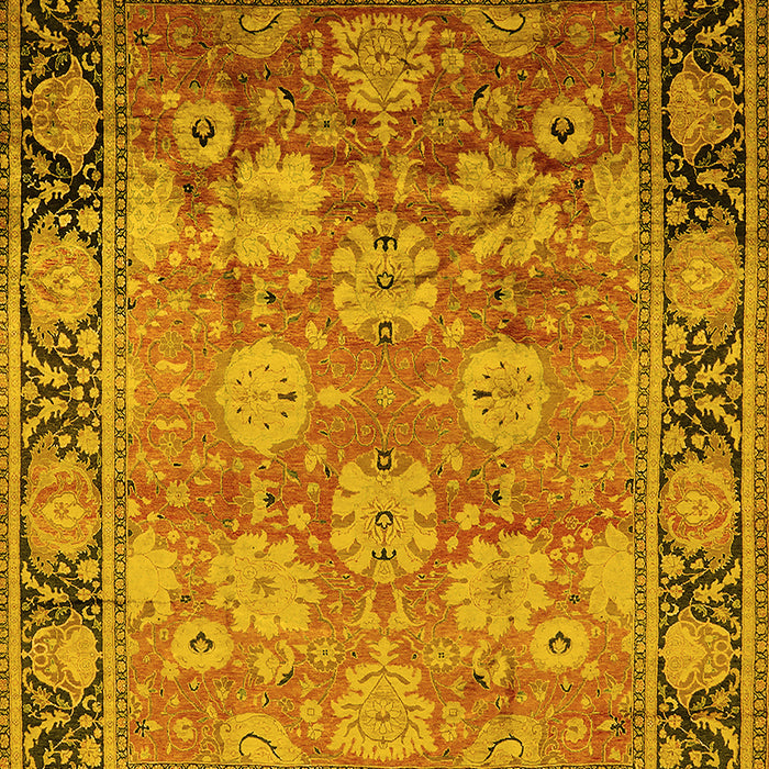 Oriental Yellow Traditional Rug, urb533yw