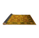 Sideview of Oriental Yellow Traditional Rug, urb533yw
