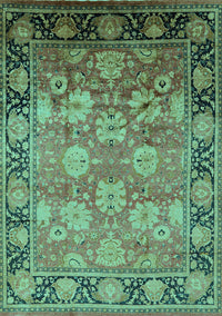 Oriental Turquoise Traditional Rug, urb533turq