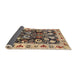Sideview of Mid-Century Modern Bakers Brown Oriental Rug, urb534