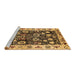 Sideview of Machine Washable Oriental Brown Traditional Rug, wshurb534brn