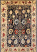 Mid-Century Modern Bakers Brown Oriental Rug, urb534