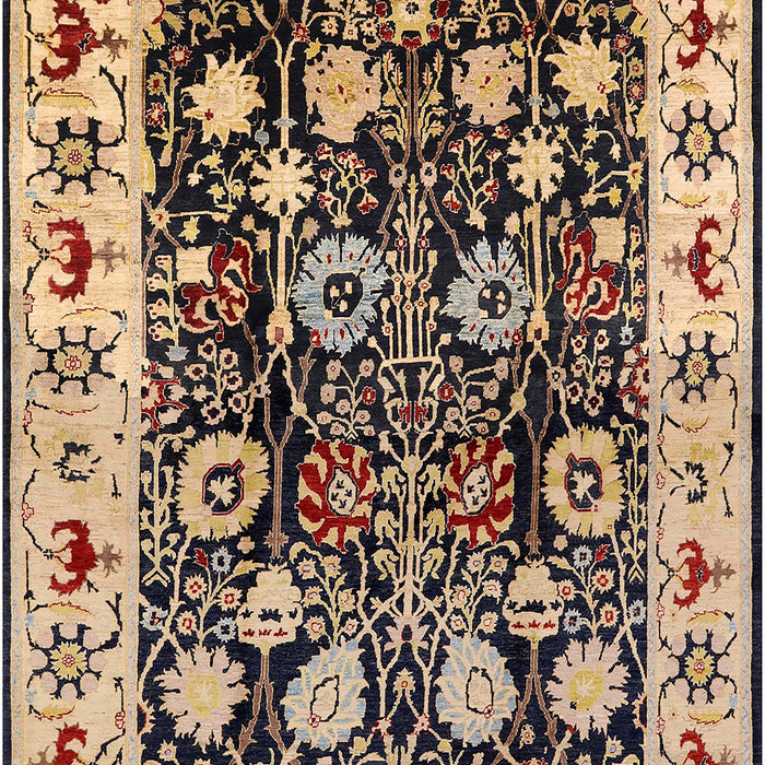 Mid-Century Modern Bakers Brown Oriental Rug, urb534