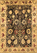 Machine Washable Oriental Brown Traditional Rug, wshurb534brn