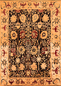 Oriental Orange Traditional Rug, urb534org