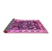 Sideview of Oriental Pink Traditional Rug, urb534pnk
