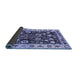 Sideview of Oriental Blue Traditional Rug, urb534blu